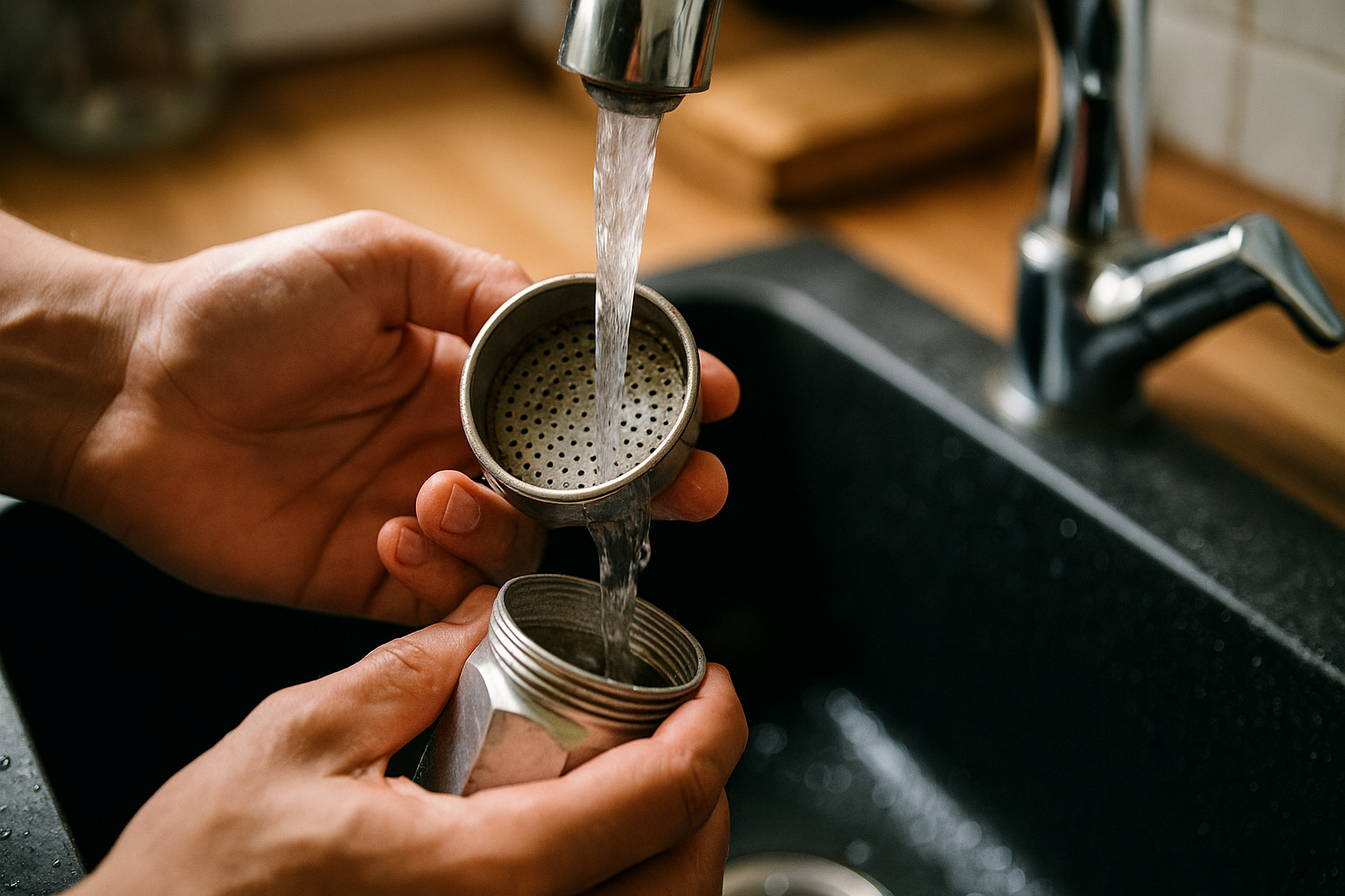 Percolator onderdelen vervangen - pakking, filter en veiligheidsklepje